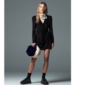 Zara Black Suede Mini Dress